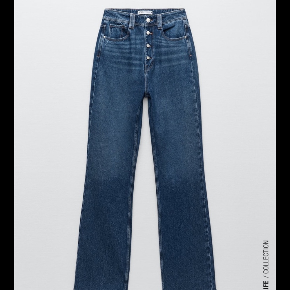 Zara high waisted bootcut jeans